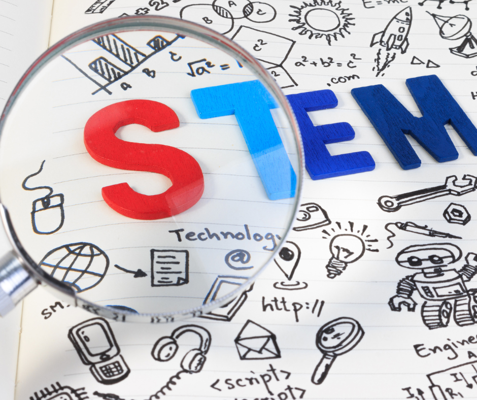 Children joyfully exploring hands-on STEAM materials together